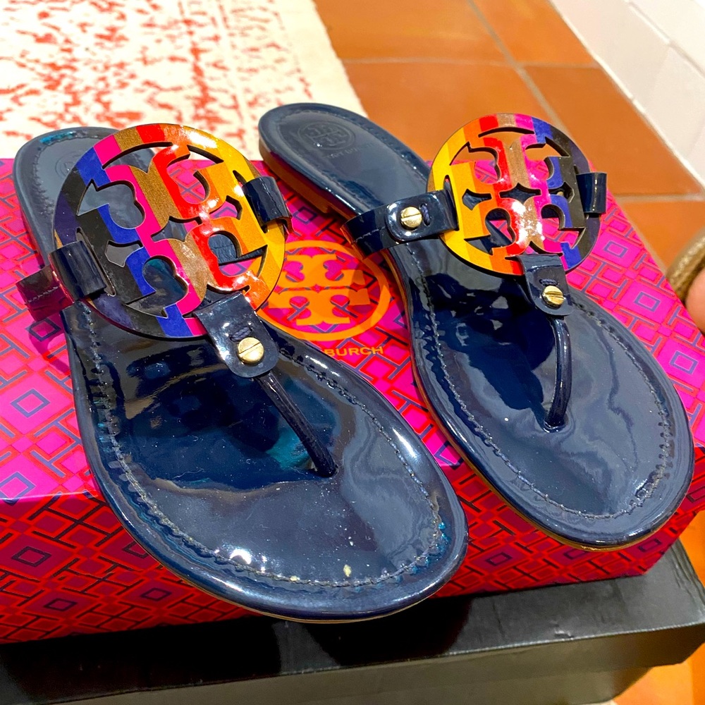 Tory Burch rare rainbow sandals